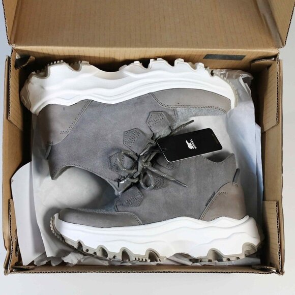 New!  Sorel Kinetic Breakthru Caribou WP in Quarry, Sea Salt, Size 7 - Picture 8 of 9